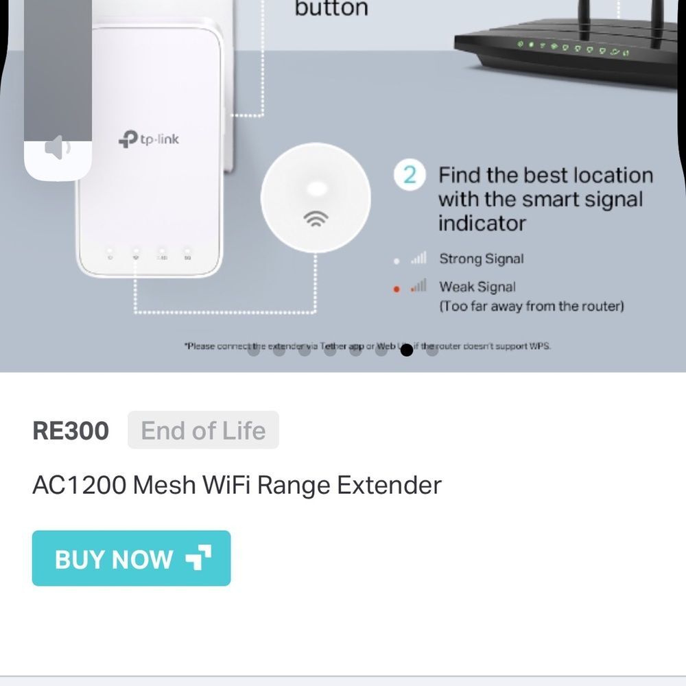 TP Link Mesh Wi Fi Range Extender - Picture 7 of 10